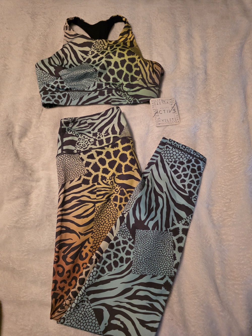 Animal Print Active Wear Set